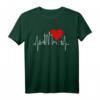 Frankfurt Skyline Herzschlag Fan T-Shirt – Ich Liebe Frankfurt Am Main als Geschenk für Frankfurt-Liebhaber und Fans der Skyline