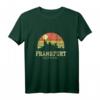 Vintage Skyline Frankfurt T-Shirt – Geschenkidee & Souvenir mit Retro Sonnenuntergang für Touristen & Einheimische