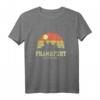Vintage Skyline Frankfurt T-Shirt – Geschenkidee & Souvenir mit Retro Sonnenuntergang für Touristen & Einheimische