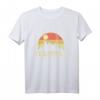Vintage Skyline Frankfurt T-Shirt – Geschenkidee & Souvenir mit Retro Sonnenuntergang für Touristen & Einheimische