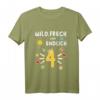Kinder Vierter Geburtstag T-Shirt - Freches und buntes Motiv mit Sonne, Schmetterling, Blume, Krone & Herz für den besonderen Tag