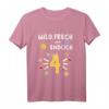 Kinder Vierter Geburtstag T-Shirt - Freches und buntes Motiv mit Sonne, Schmetterling, Blume, Krone & Herz für den besonderen Tag