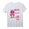 Kinder Wild, Frech und endlich 2. Eulen Geburtstag T-Shirt – Lustiges Geburtstagsgeschenk für 2-jährige Mädchen mit Eulen Motiv