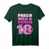 Frech Wild und schon 18 Jahre Pferd Pony T-Shirt – Perfektes Geburtstagsgeschenk für Pferdemädchen & Reiterinnen zum 18. Geburtstag