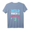 Kinder 3. Geburtstag T-Shirt - Wild & Frech, Perfekt für Jungen & Mädchen, Geburtstagsparty Outfit