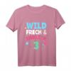 Kinder 3. Geburtstag T-Shirt - Wild & Frech, Perfekt für Jungen & Mädchen, Geburtstagsparty Outfit