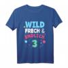Kinder 3. Geburtstag T-Shirt - Wild & Frech, Perfekt für Jungen & Mädchen, Geburtstagsparty Outfit