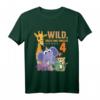 Kinder Wild Frech und Endlich 4 Jahre Tiere - Lustiges Geburtstag T-Shirt für Jungen und Mädchen zum 4. Geburtstag
