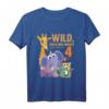 Kinder Wild Frech und Endlich 4 Jahre Tiere - Lustiges Geburtstag T-Shirt für Jungen und Mädchen zum 4. Geburtstag