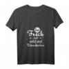 Damen Motivation Spruch Hoffnung HapPanda T-Shirt mit V-Ausschnitt - Lustiges Geschenk für Familie & Freunde