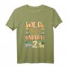 Kinder Wild Frech & Endlich 2 Jahre Zoo Geburtstagsshirt – Lustiges Geschenk für Zweijährige, Jungen und Mädchen