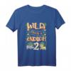 Kinder Wild Frech & Endlich 2 Jahre Zoo Geburtstagsshirt – Lustiges Geschenk für Zweijährige, Jungen und Mädchen