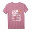Kinder Wild, Frech & endlich 10. Geburtstag T-Shirt – Buntes Geburtstags-Shirt für Jungen und Mädchen zum 10. Geburtstag, perfektes Geschenk
