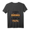 Damen Komme nach Papa Design für freche Kinder T-Shirt mit V-Ausschnitt – Lustiges Geschenk für Geburtstag & Weihnachten