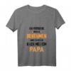 Damen Komme nach Papa Design für freche Kinder T-Shirt mit V-Ausschnitt – Lustiges Geschenk für Geburtstag & Weihnachten