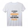 Damen Komme nach Papa Design für freche Kinder T-Shirt mit V-Ausschnitt – Lustiges Geschenk für Geburtstag & Weihnachten