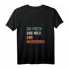 Damen Motivation Spruch HapPanda T-Shirt mit V-Ausschnitt – Lustiges Geschenk für Frauen, Familie & Freunde