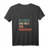 Damen Motivation Spruch HapPanda T-Shirt mit V-Ausschnitt – Lustiges Geschenk für Frauen, Familie & Freunde