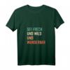 Damen Motivation Spruch HapPanda T-Shirt mit V-Ausschnitt – Lustiges Geschenk für Frauen, Familie & Freunde