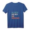 Damen Motivation Spruch HapPanda T-Shirt mit V-Ausschnitt – Lustiges Geschenk für Frauen, Familie & Freunde