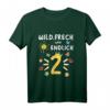 Kinder 2. Geburtstag T-Shirt - Wild, Frech & Endlich 2 mit Sonne, Schmetterling, Blume, Krone & Herz für den Kindergeburtstag