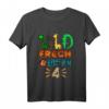 Kinder Wild Frech Und Endlich 4 Jahre Geburtstagsshirt – Lustiges Tier-Motiv Geschenk für Mädchen & Jungen zum 4. Geburtstag