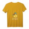 Damen & Herren Mittelfinger Mittwoch Gummiente T-Shirt mit V-Ausschnitt – Lustiges Badeente Design für Entenliebhaber und Gartenzwerg-Fans