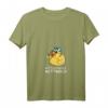 Damen & Herren Mittelfinger Mittwoch Gummiente T-Shirt mit V-Ausschnitt – Lustiges Badeente Design für Entenliebhaber und Gartenzwerg-Fans