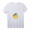 Damen & Herren Mittelfinger Mittwoch Gummiente T-Shirt mit V-Ausschnitt – Lustiges Badeente Design für Entenliebhaber und Gartenzwerg-Fans