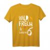 Kinder Wild, Frech & endlich 6 - Buntes Geburtstagsshirt für den sechsten Geburtstag, ideales Geschenk für Kinder und Enkelkinder