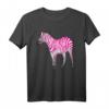 Schönes Zebra Rosa Freches Kunst T-Shirt – Unisex Tiermotiv für Kinder, Jugendliche & Erwachsene, ideales Geschenk für Zebra- und Safari-Liebhaber