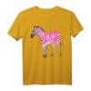 Schönes Zebra Rosa Freches Kunst T-Shirt – Unisex Tiermotiv für Kinder, Jugendliche & Erwachsene, ideales Geschenk für Zebra- und Safari-Liebhaber
