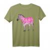 Schönes Zebra Rosa Freches Kunst T-Shirt – Unisex Tiermotiv für Kinder, Jugendliche & Erwachsene, ideales Geschenk für Zebra- und Safari-Liebhaber