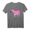 Schönes Zebra Rosa Freches Kunst T-Shirt – Unisex Tiermotiv für Kinder, Jugendliche & Erwachsene, ideales Geschenk für Zebra- und Safari-Liebhaber