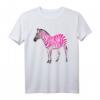 Schönes Zebra Rosa Freches Kunst T-Shirt – Unisex Tiermotiv für Kinder, Jugendliche & Erwachsene, ideales Geschenk für Zebra- und Safari-Liebhaber