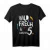 Kinder Wild, Frech & endlich 5 - Buntes Geburtstags T-Shirt zum 5. Geburtstag für Jungen und Mädchen