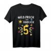 Kinder Fünfter Geburtstag T-Shirt – Stolzes Geburtstagsmotiv mit Sonne, Schmetterling & Krone für Kinder ab 5 Jahren