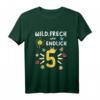 Kinder Fünfter Geburtstag T-Shirt – Stolzes Geburtstagsmotiv mit Sonne, Schmetterling & Krone für Kinder ab 5 Jahren
