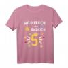 Kinder Fünfter Geburtstag T-Shirt – Stolzes Geburtstagsmotiv mit Sonne, Schmetterling & Krone für Kinder ab 5 Jahren