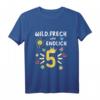 Kinder Fünfter Geburtstag T-Shirt – Stolzes Geburtstagsmotiv mit Sonne, Schmetterling & Krone für Kinder ab 5 Jahren