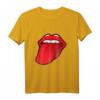 Zunge Raus Rote Lippen Kussmund Lippenstift T-Shirt – Lustiges Kostüm für Karneval, Fasching & Pride + Geschenkidee für Mama, Schwester & Freundin