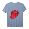 Zunge Raus Rote Lippen Kussmund Lippenstift T-Shirt – Lustiges Kostüm für Karneval, Fasching & Pride + Geschenkidee für Mama, Schwester & Freundin