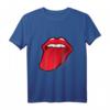 Zunge Raus Rote Lippen Kussmund Lippenstift T-Shirt – Lustiges Kostüm für Karneval, Fasching & Pride + Geschenkidee für Mama, Schwester & Freundin