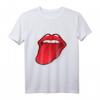 Zunge Raus Rote Lippen Kussmund Lippenstift T-Shirt – Lustiges Kostüm für Karneval, Fasching & Pride + Geschenkidee für Mama, Schwester & Freundin