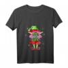 Freche Elfe T-Shirt für Damen – Weihnachtliches Outfit mit V-Ausschnitt, Lustiges Elf Design für Weihnachten, Familie & Freunde