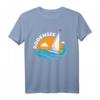 Segeln auf den Bodensee Wellen - Bodensee Geschenk T-Shirt für Segler, Urlauber & Wassersportfans