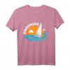 Segeln auf den Bodensee Wellen - Bodensee Geschenk T-Shirt für Segler, Urlauber & Wassersportfans