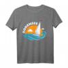 Segeln auf den Bodensee Wellen - Bodensee Geschenk T-Shirt für Segler, Urlauber & Wassersportfans