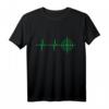 EKG Herzschlag Gamer Scharfschütze Sniper Motiv T-Shirt - Perfektes Geschenk für Zocker, Shooter- und Clan-Fans