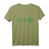 EKG Herzschlag Gamer Scharfschütze Sniper Motiv T-Shirt - Perfektes Geschenk für Zocker, Shooter- und Clan-Fans
